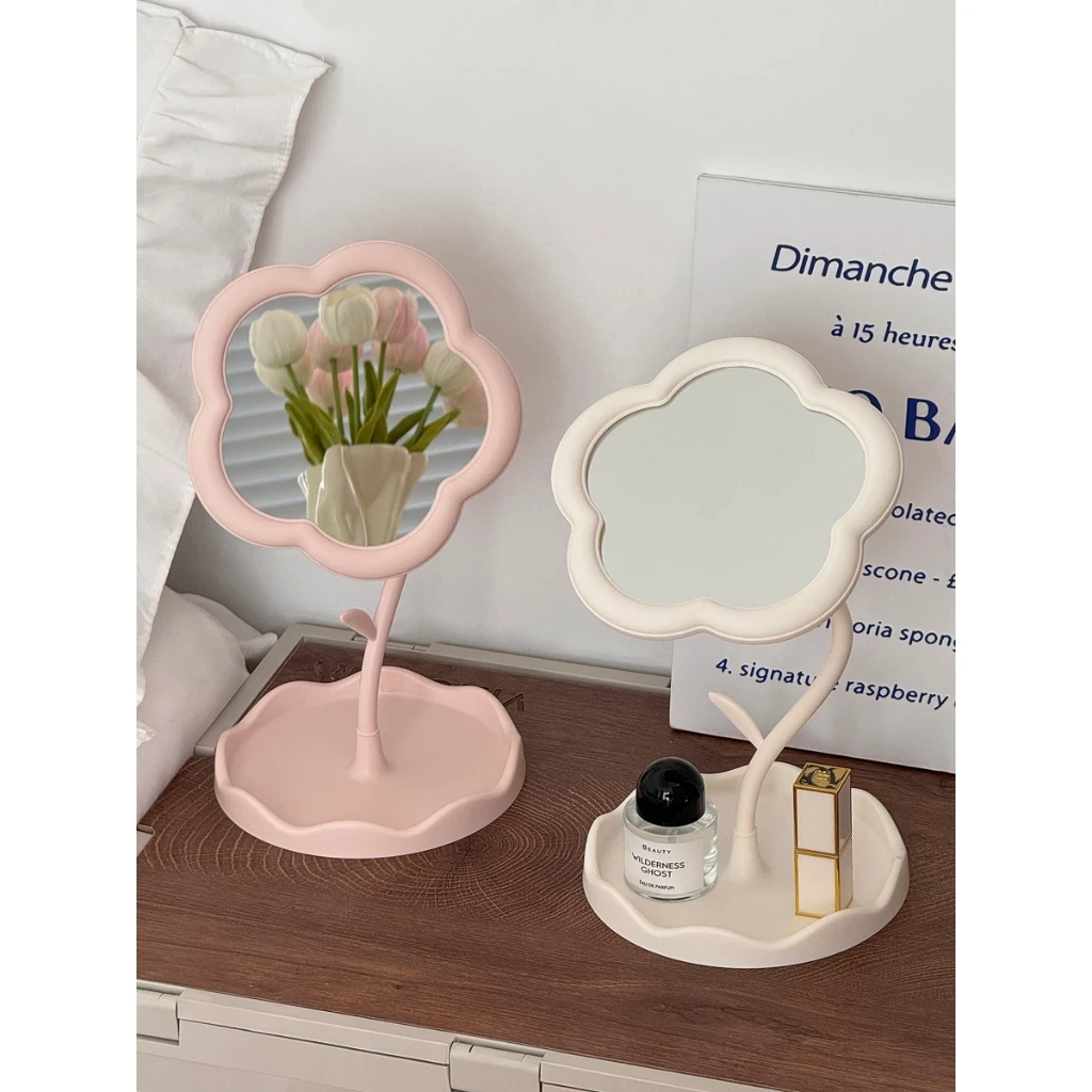Gương để bàn trang điểm mini hình bông hoa - Gương để bàn hình bông hoa giá sỉ