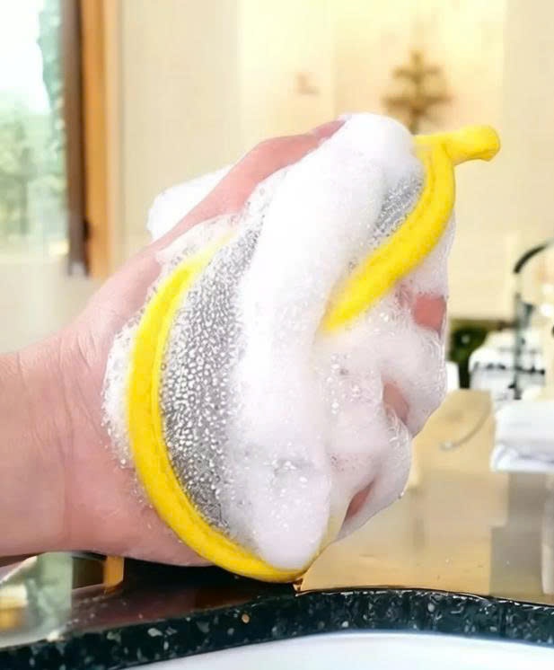 Miếng Rửa Chén Bát 2 Mặt, Miếng Chà Xoong Nồi Chảo, Dụng Cụ Vệ Sinh Nhà Bếp