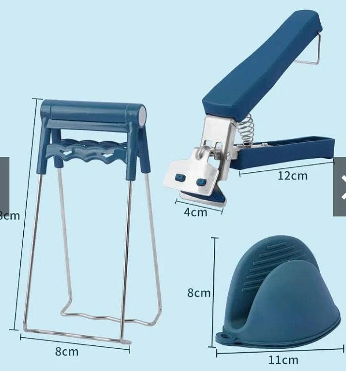 Bộ Dụng Cụ Gắp Bát Đĩa Chống Nóng - Găng Tay Silicon - 4 Chi Tiết Cực Đa Năng
