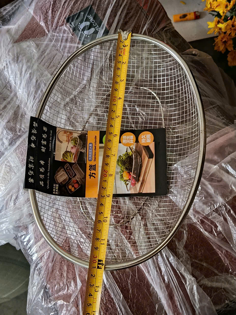 Rổ Inox Dáng Oval Chống Gỉ Sét Dễ Vệ Sinh, rổ trái cây, rau củ, ráo dầu - Rổ inox giá sỉ