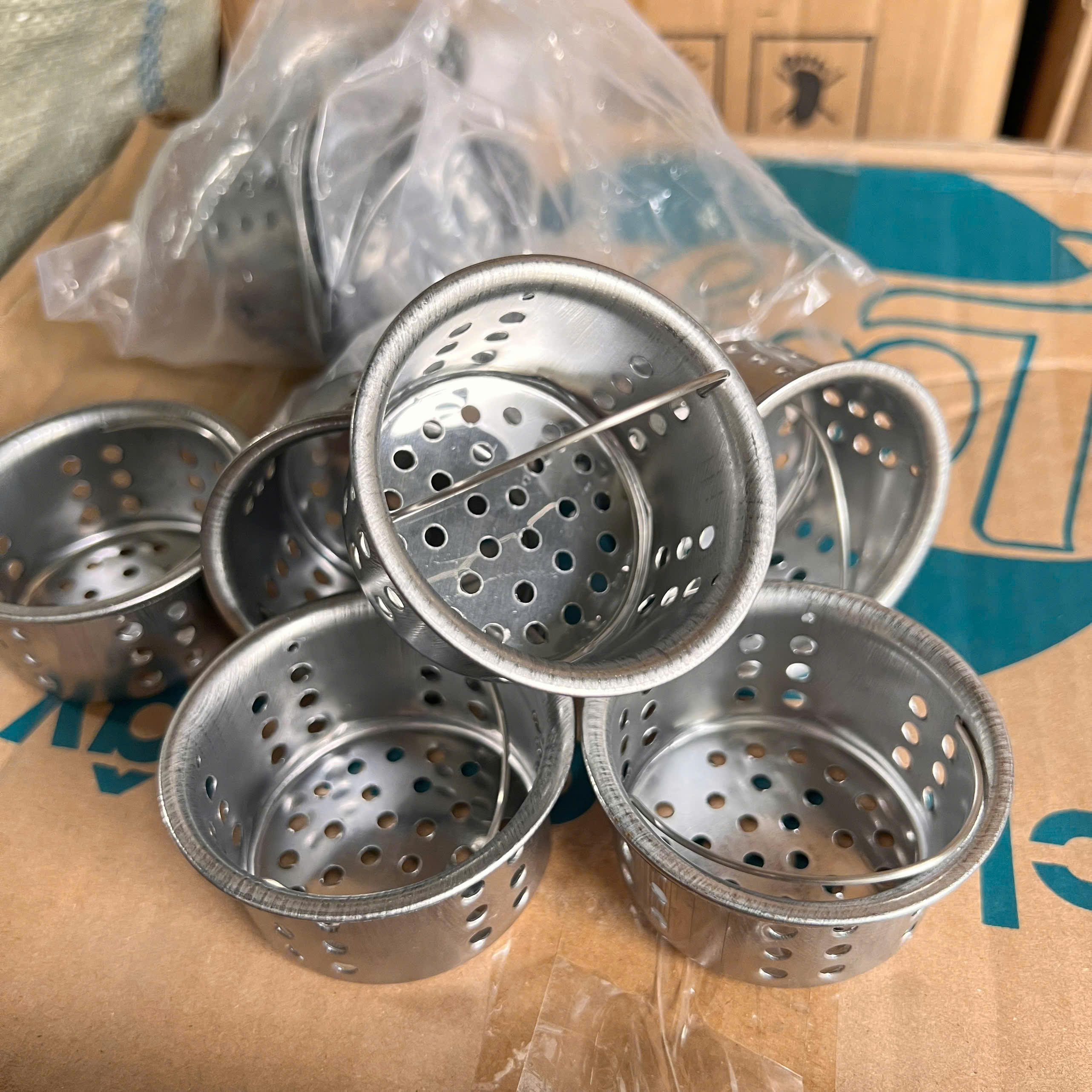 Rổ Lọc Rác Inox Loại ngắn dùng cho Bồn rửa chén, chống tắc, dễ vệ sinh - Rổ lọc rác Inox giá sỉ