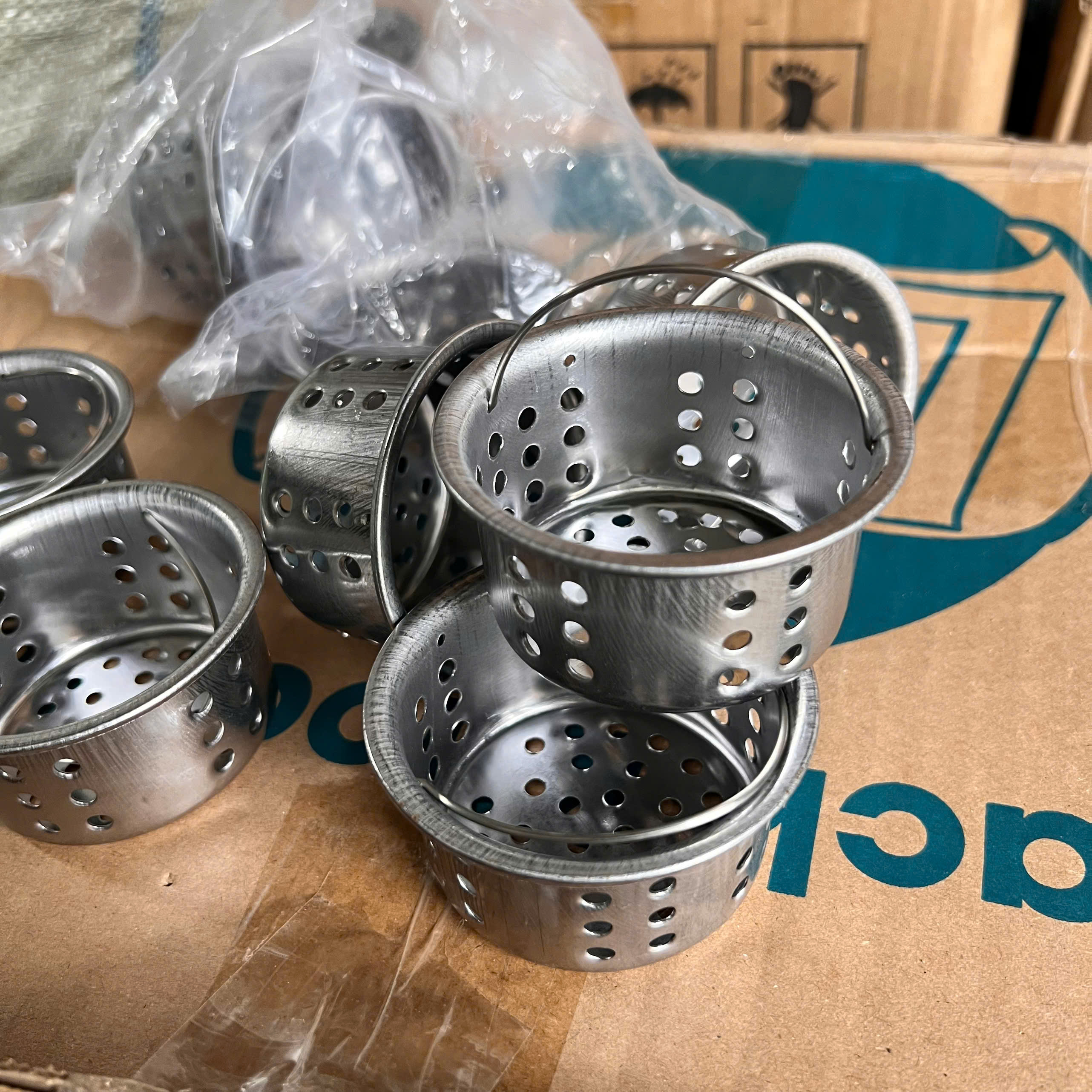 Rổ Lọc Rác Inox Loại ngắn dùng cho Bồn rửa chén, chống tắc, dễ vệ sinh - Rổ lọc rác Inox giá sỉ