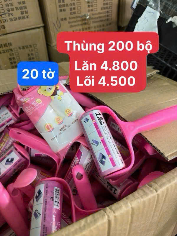 Set 2 lõi cây Lăn Bụi -20TỜ - 10cm dọn Ga Giường, Quần Áo, Sofa, Lông Chó Mèo - LõiLăn Bụi 10cm giá sỉ