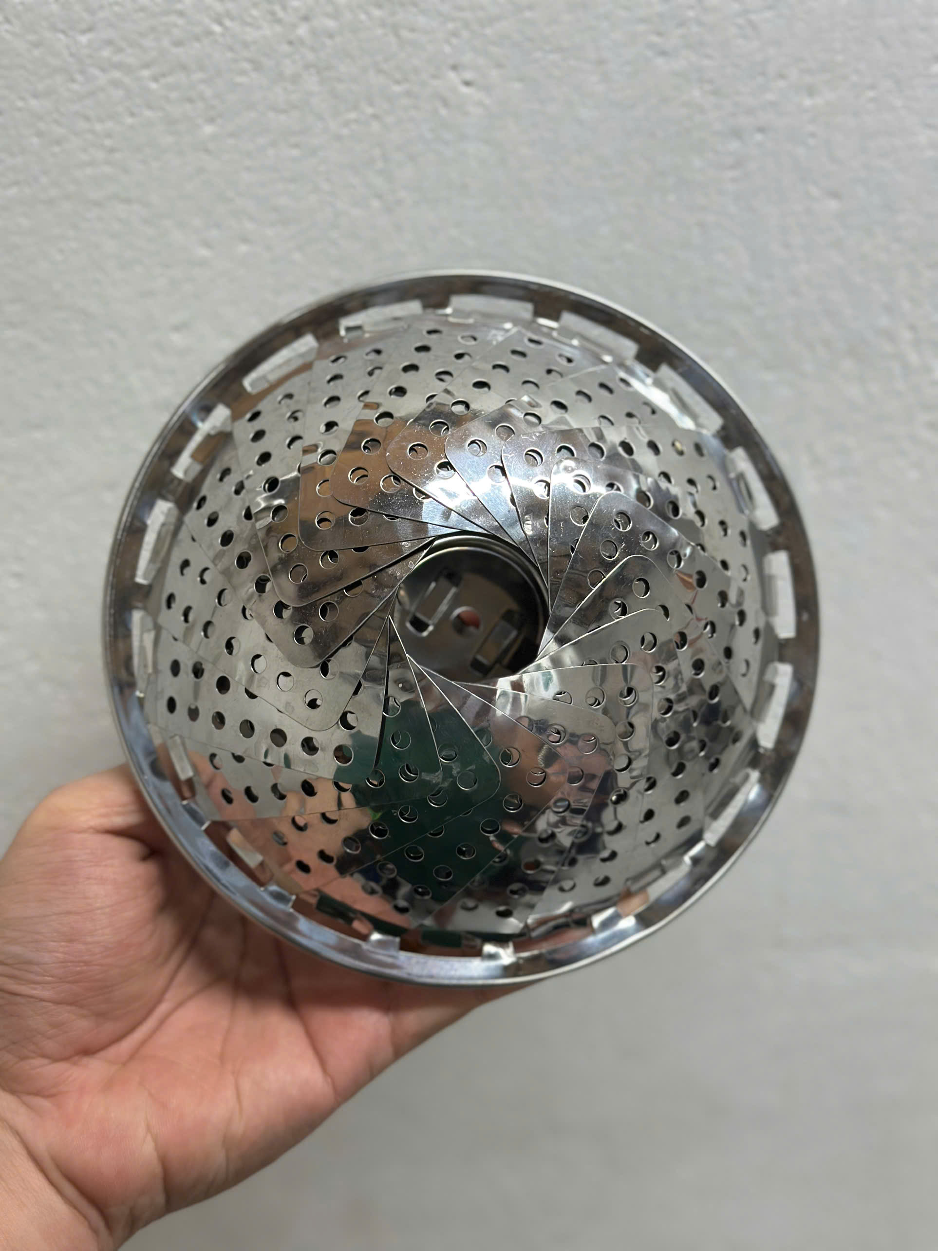 Xửng Hấp, Khay Vỉ Hấp Inox 26cm Gấp gọn, Phù Hợp nhiều Kích Thước Nồi - Đồ gia dụng Inox giá sỉ