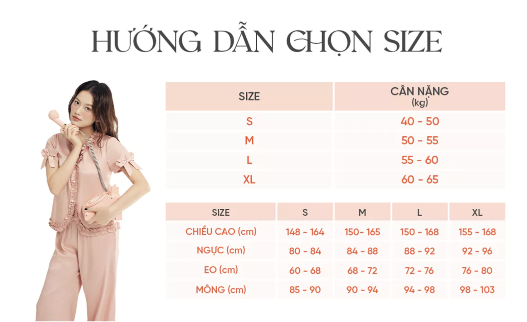 Hướng dẫn chọn size