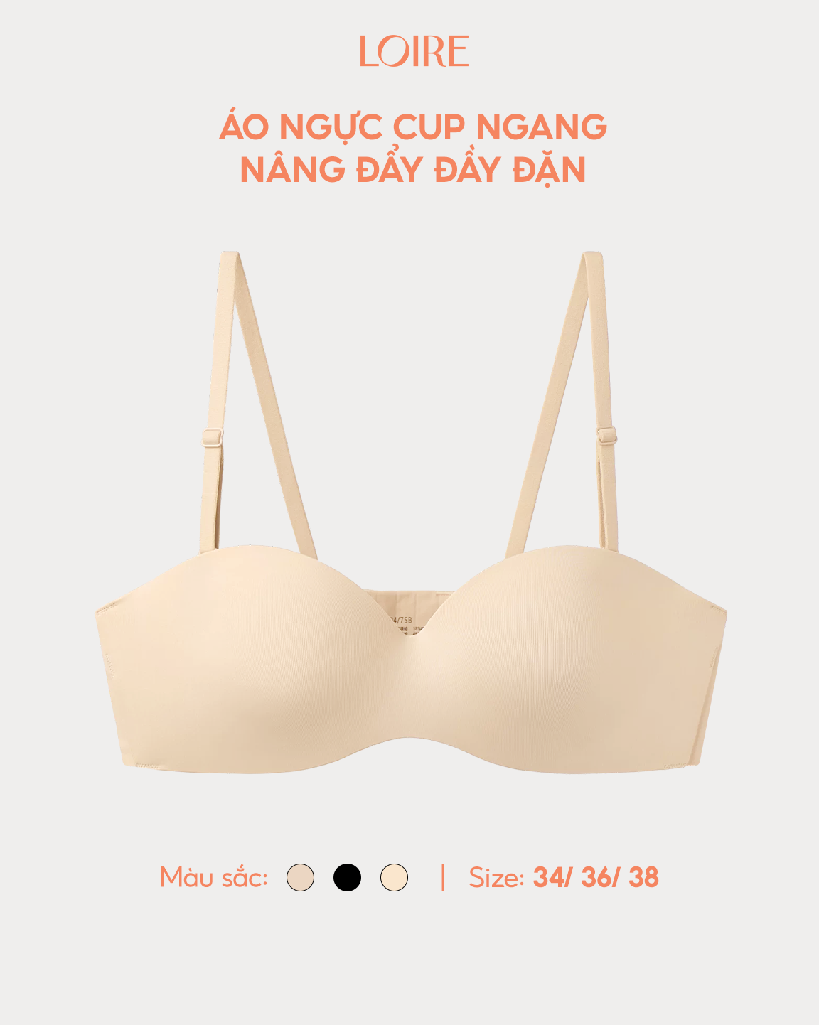 Áo Ngực Cup Ngang, Chất Su Mềm Mát BRNC148