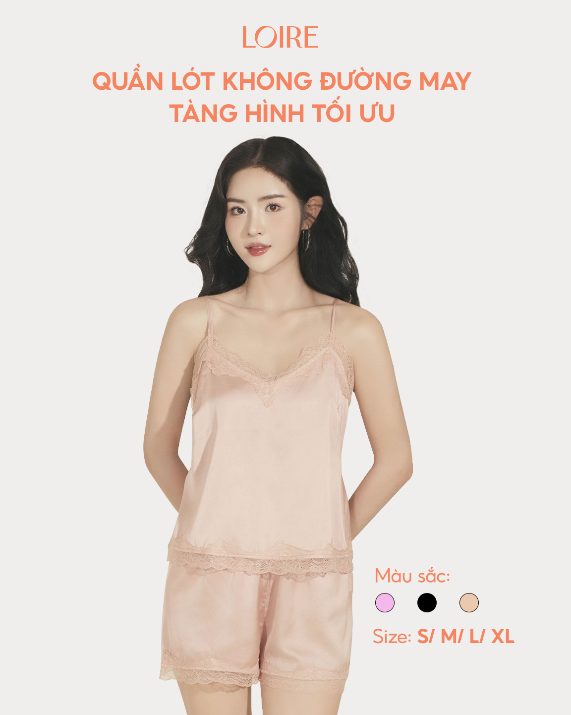 Bộ Mặc Nhà Hai Dây Phối Ren Tinh Tế FDMN260317