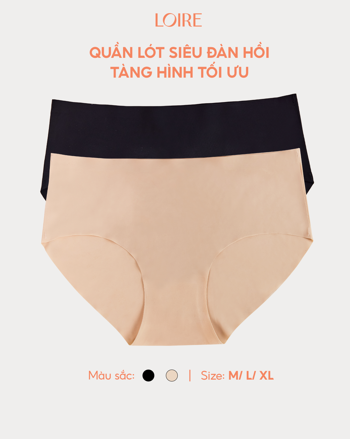 Quần Lót Tàng Hình, Cạp Chun Chống Tụt QL260528