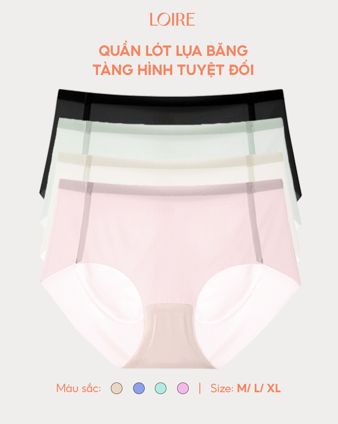 Quần Lót Tàng Hình, Lụa Băng Lành Tính QLBR78