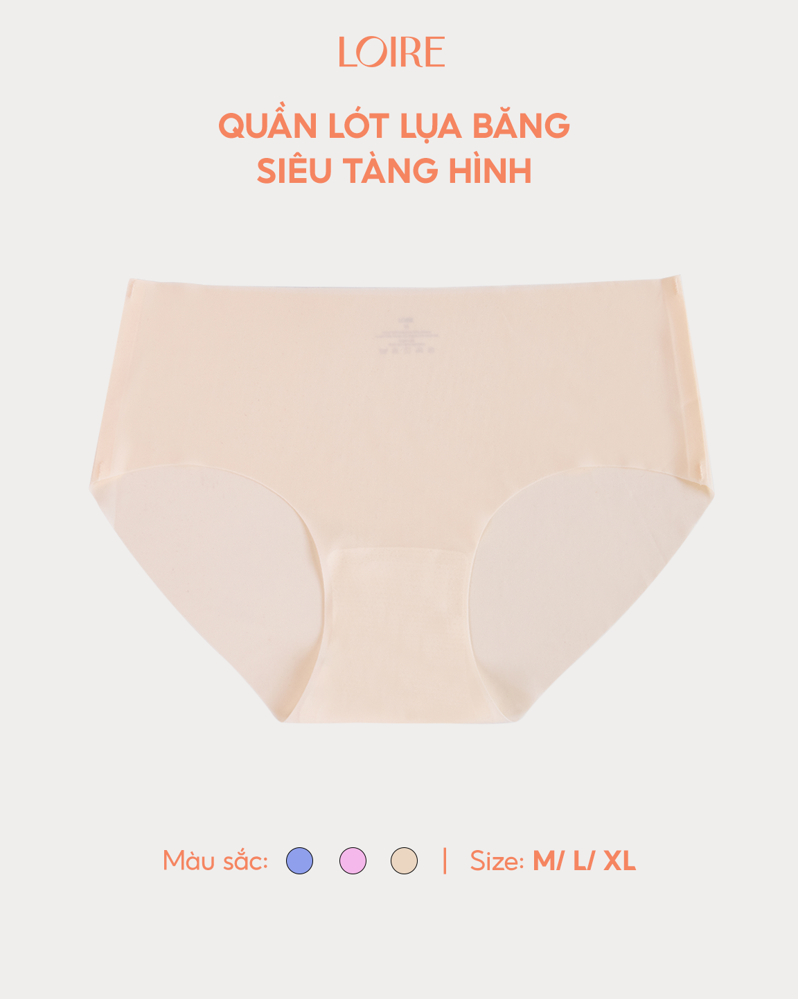 Quần Lót Tàng Hình, kháng Khuẩn Tối Ưu QL260529