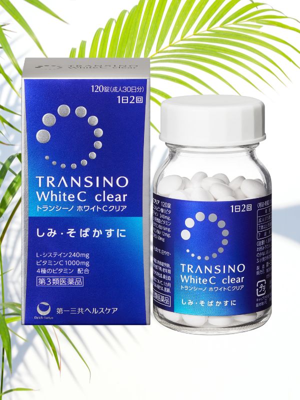 Viên uống trắng da trị nám Transino White C Clear 120 viên