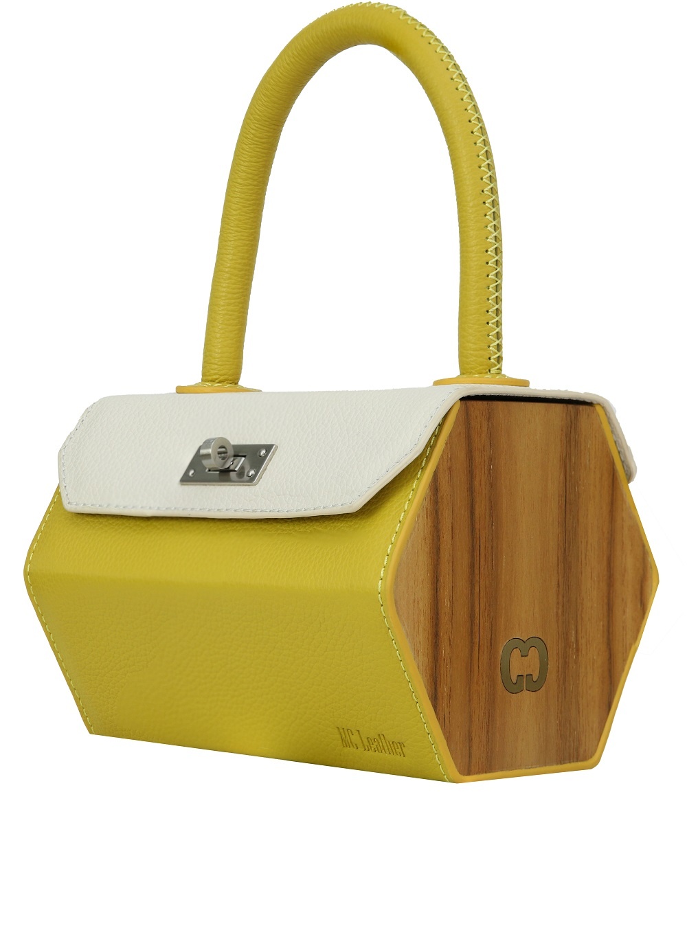 Hexagon H Bag White Yellow