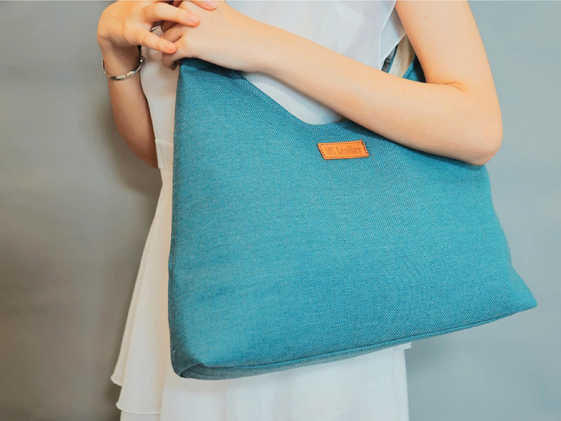 Túi Tote MCL Retro thu đông đơn giản - XANH DƯƠNG