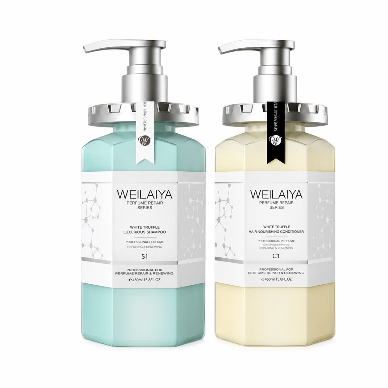 m433 Cặp Gội xả Weilaiya phục hồi đa tầng cao cấp Weilaiya 450ml*2