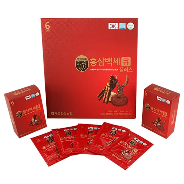 G175 Hồng sâm- linh chi - lộc nhung hộp 30 gói *50ml (Q Plus)