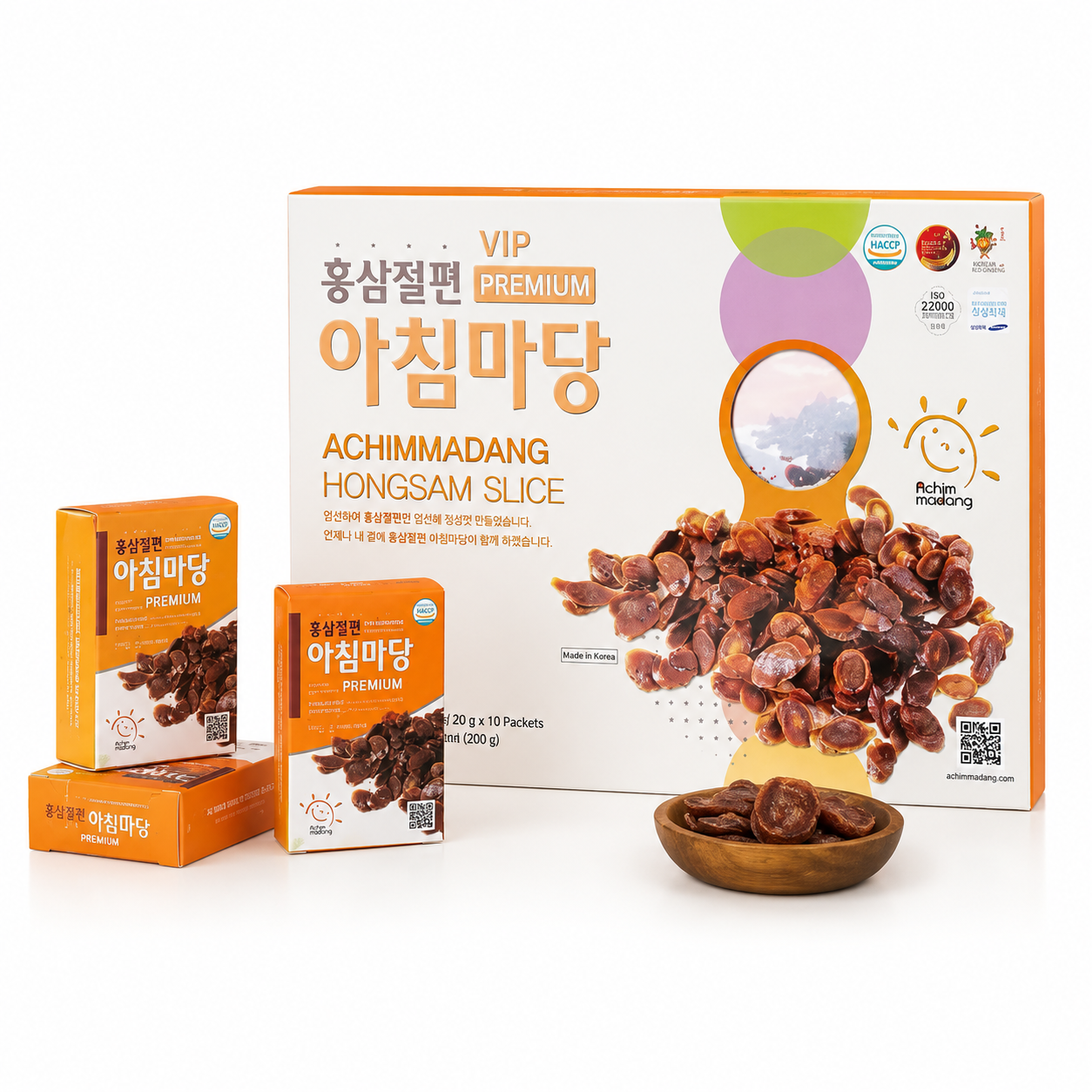 G181 ( thái lát- VIP ) Hồng sâm tẩm mật ong Achimmadang hộp 200gr