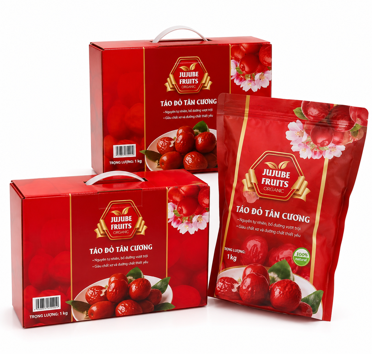 G195 - HỘP táo đỏ tân cương jujube 1kg