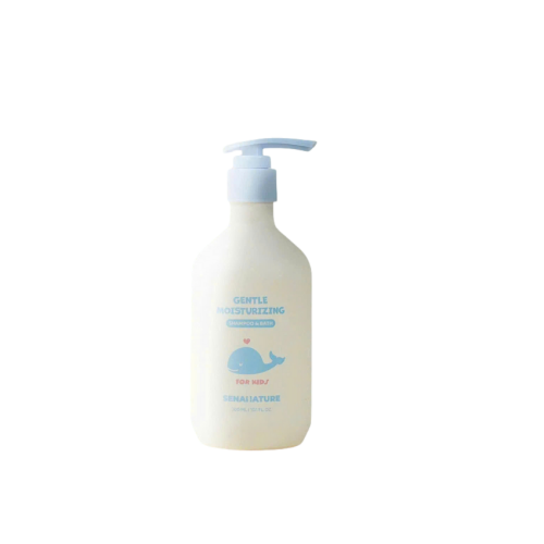 G255 - Sữa tắm gội cho bé senanature gentle moisturizing shampo & bath for kid 300ml + tặng BÔNG ( 8/2028 )