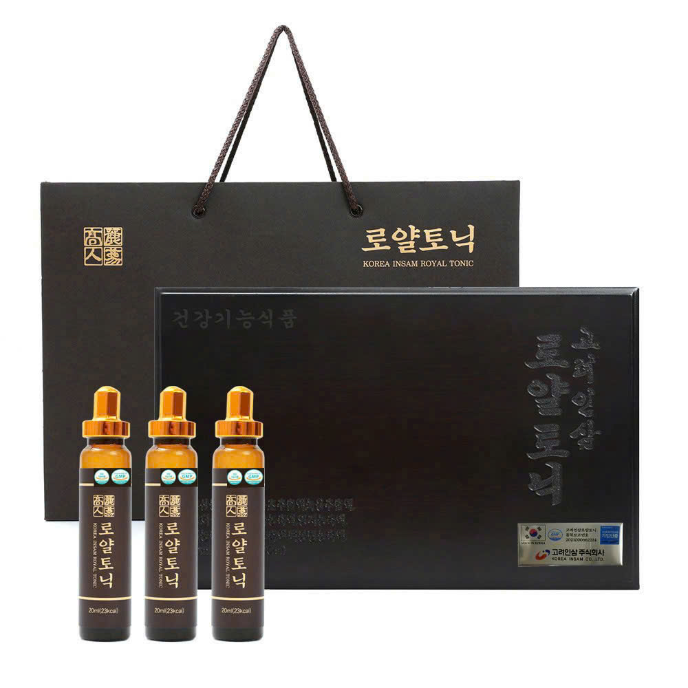 G284 - Tinh Chất Đông Trùng Hạ Thảo Korea Insam Royal Tonic (hộp 60 ống × 20ml) ( 9/2029 )