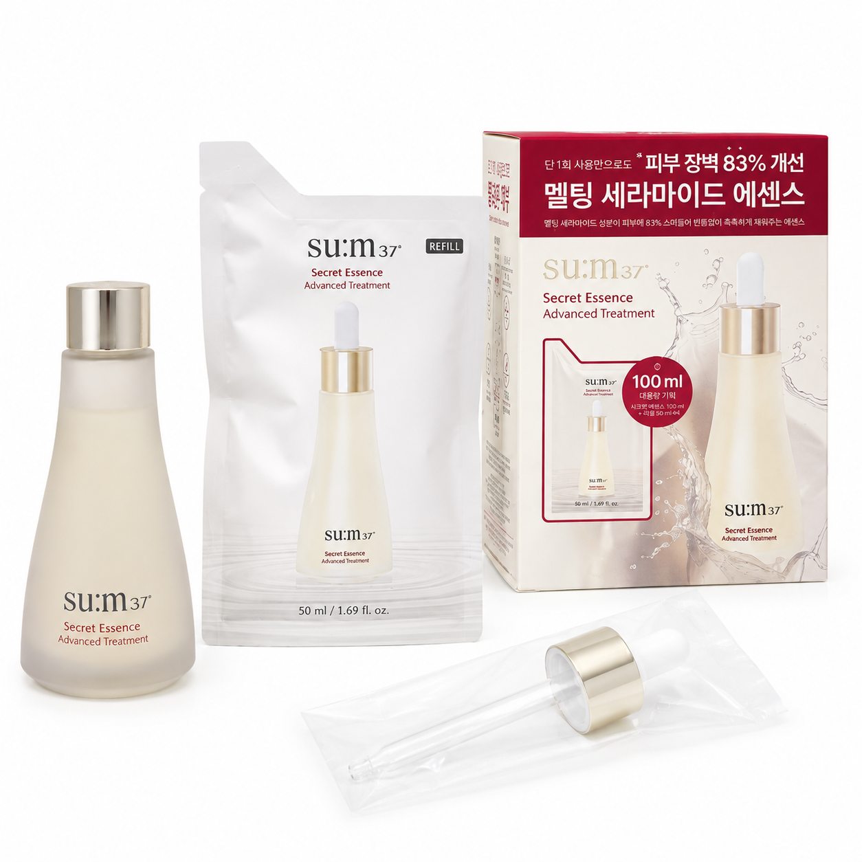 Q919 (thế hệ thứ 4) SET Nước Thần Su:m37 Secret Essence Advanced Treament 50ml +50ml