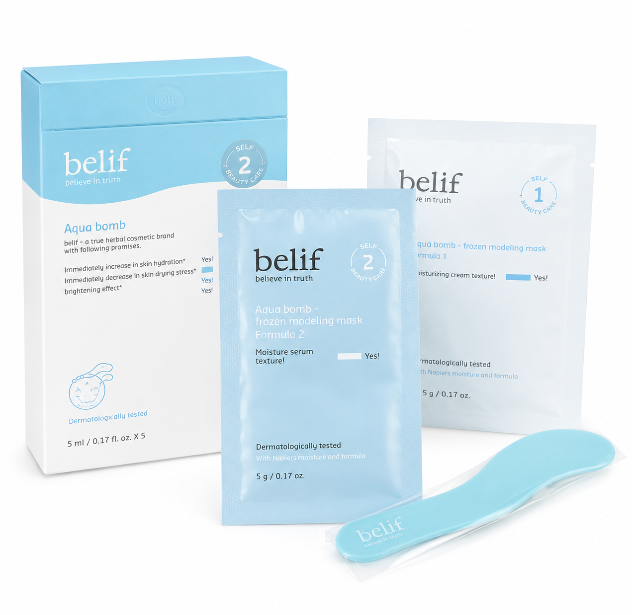 Q932 - 1 CẶP Mặt nạ thạch belif Aqua Bomb Frozen Modeling Mask (date 3/2027 )