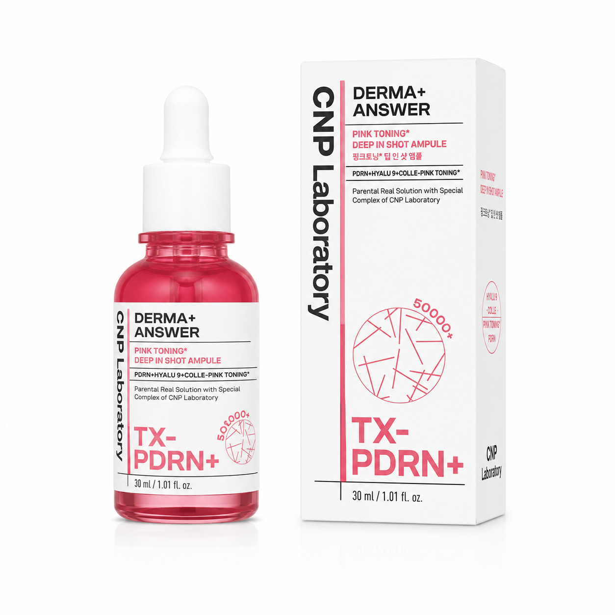 Q954 Tinh Chất CNP dưỡng trắng - mờ nám Derma Answer Pink Toning Deep Shot 30ml