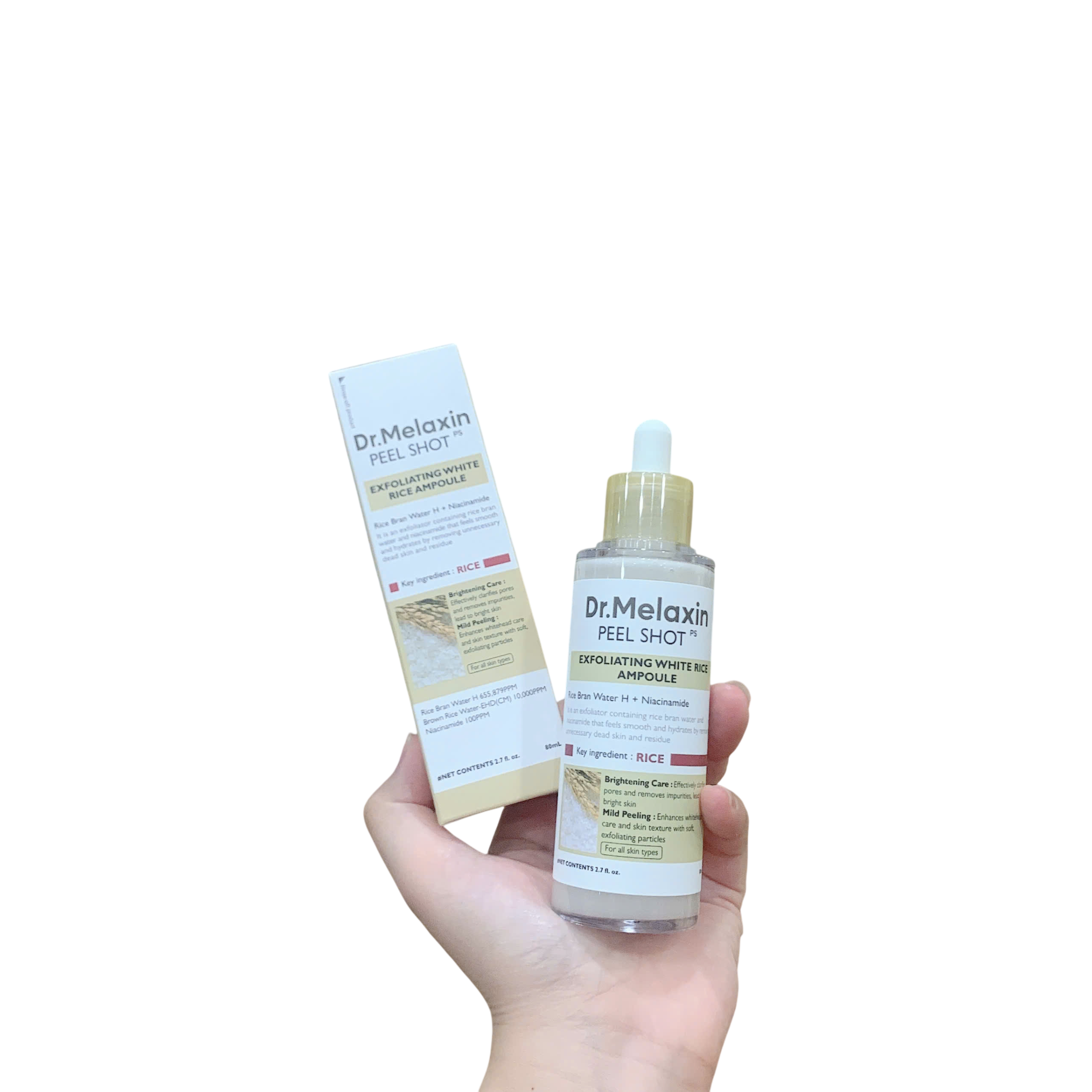 S105 - Tẩy Tế Bào Chết Peel Shot Gạo Trắng Exfoliating DR.MELAXIN 80ml