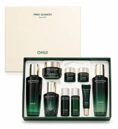 S134 s122 Set OHUI Prime Advancer De-aging lão hóa - căng bóng NƯỚC 150ml + SỮA 130ml+ kem 25ml + tinh chất 20ml - 9sp ( 4/2029 )