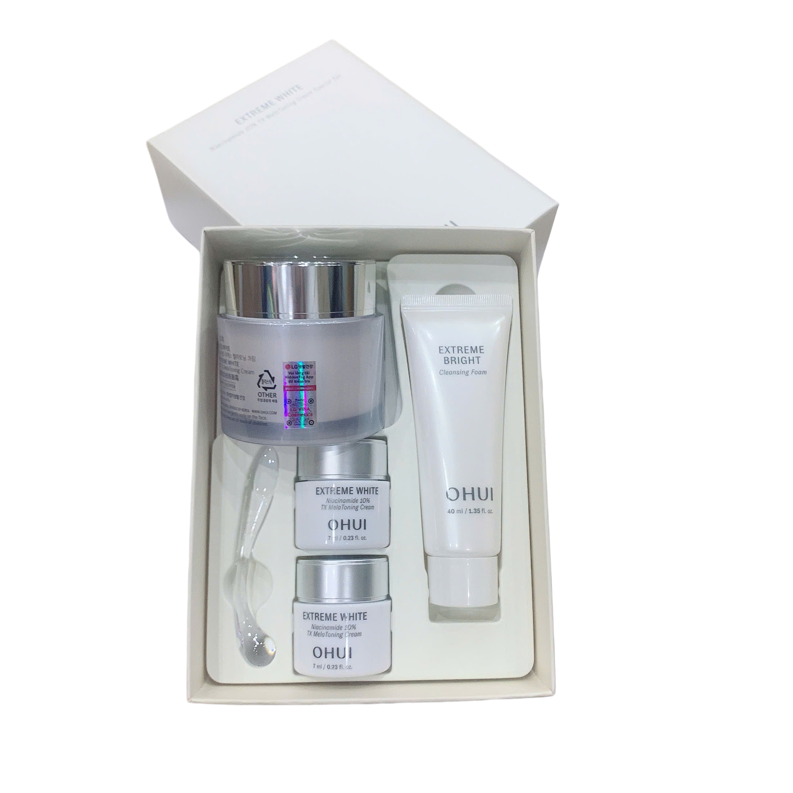 S143 m881(3) m690 SET Kem Ohui trắng Extreme White Niacinamide 10% TX mela toning Cream 60ml 4sp ( 4/2029 )