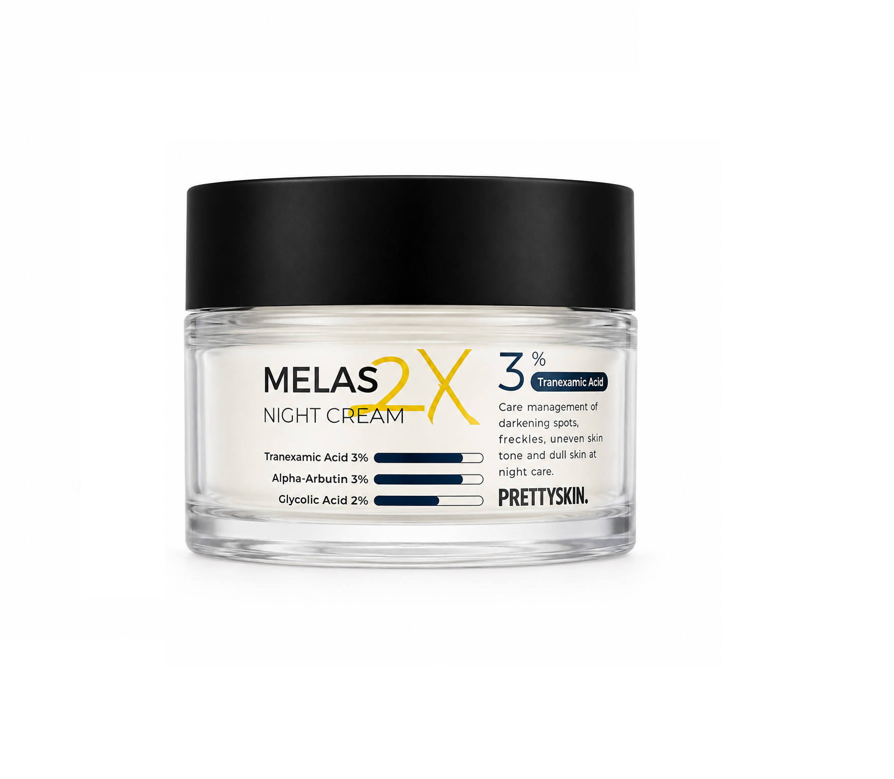 S84- Kem dưỡng trắng mờ thâm nám Pretty Skin Melas 2X (50ml) ( 12/2028 )