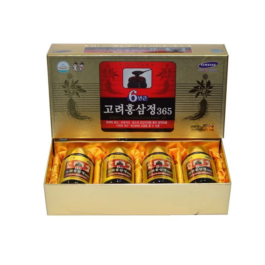 c30 Cao hồng sâm Hàn Quốc 365 4 lọ *240g