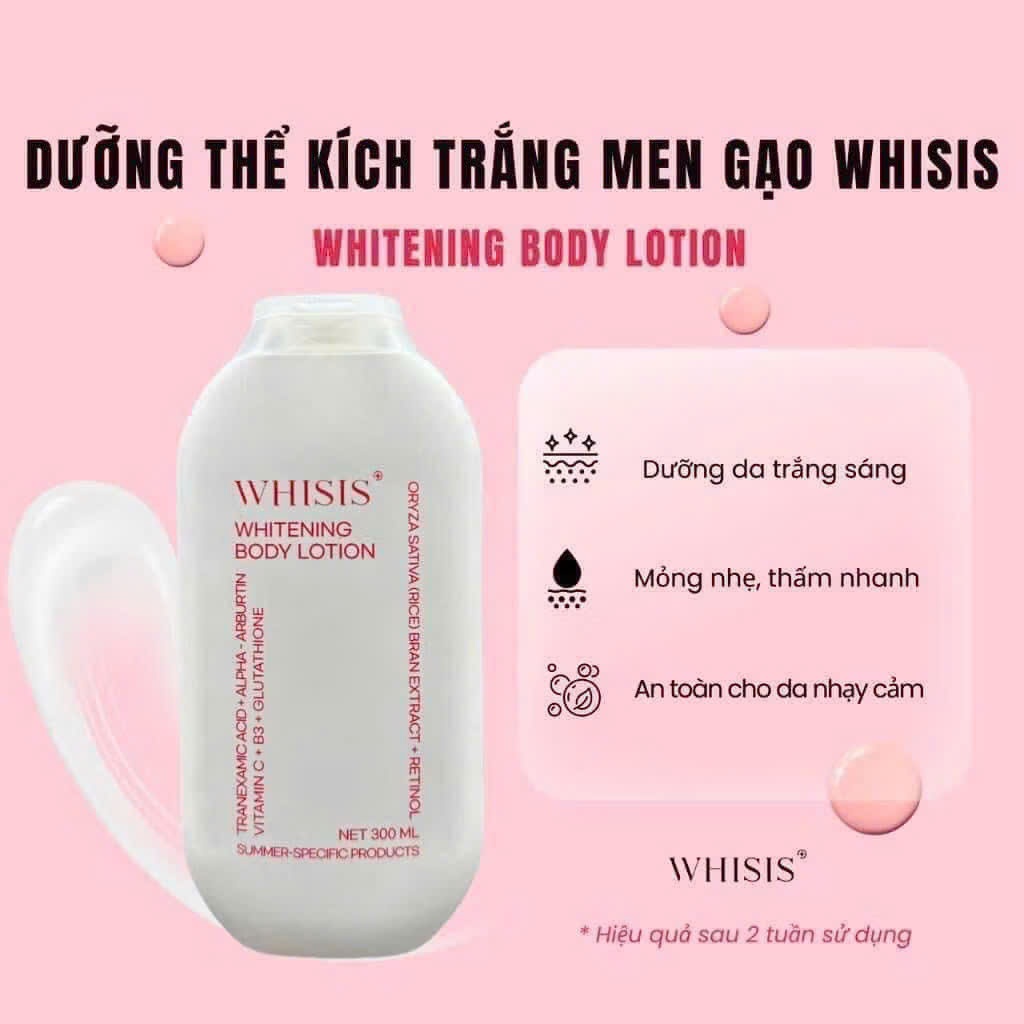 d79 Dưỡng thể body lotion Men Gạo Whisis 300ml ( 9/2028 )
