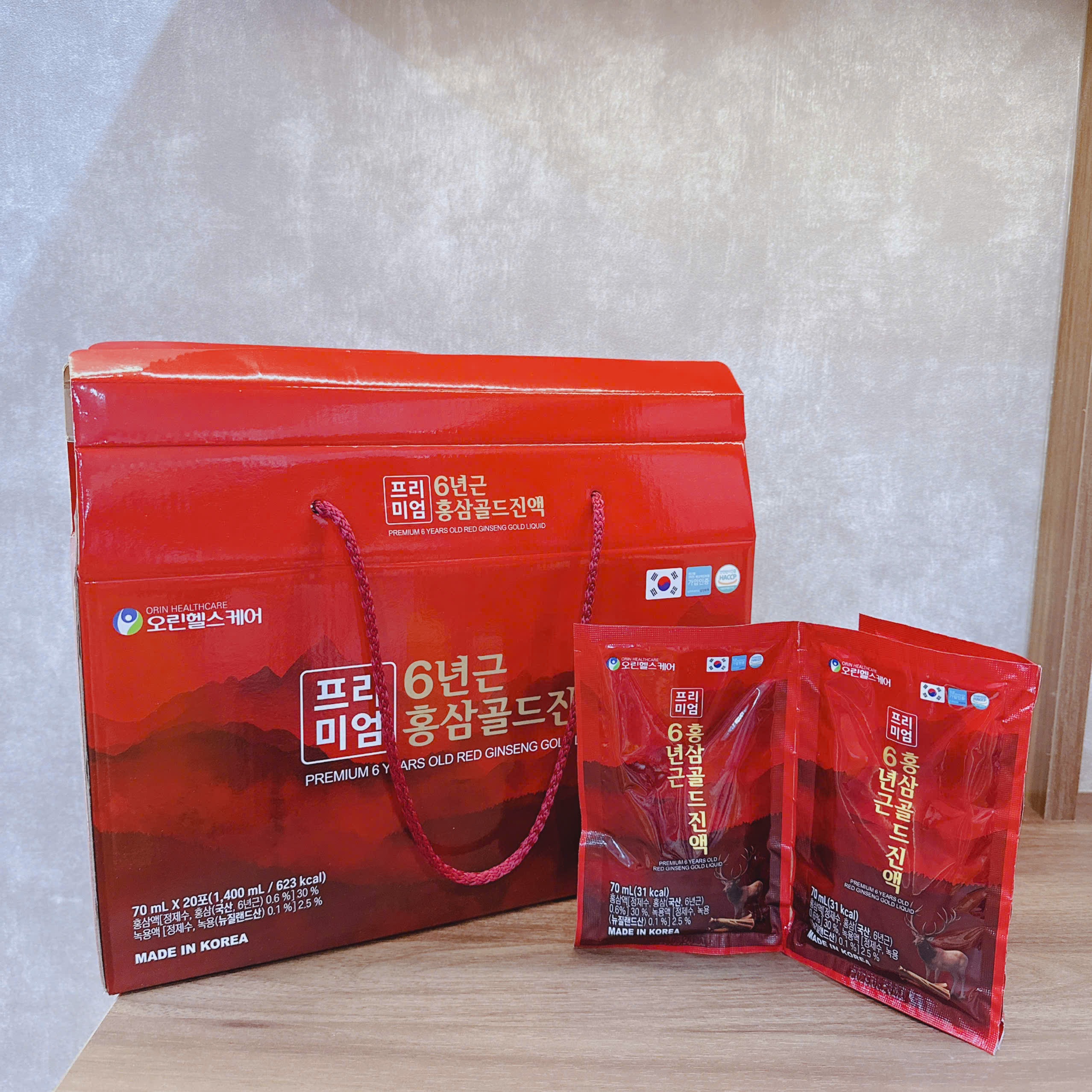 g286 Nước hồng sâm nhung hươu Signature 6 Years (20 gói x 70ml) ( 8/2029 )