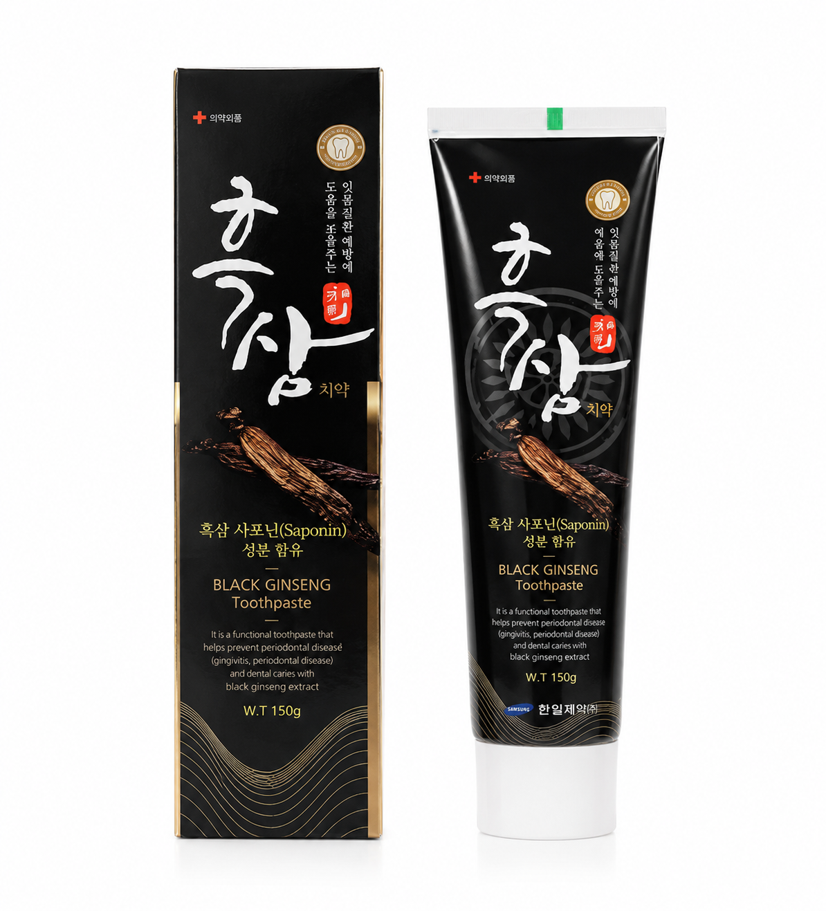 m105 - Kem đánh răng hắc sâm cao cấp hàn quốc 150g ( 4/2028 )