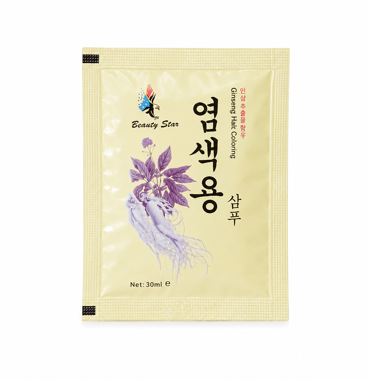 m64 Dây 10 gói Dầu gội phủ bạc Beauty Star Hàn Quốc 30ml