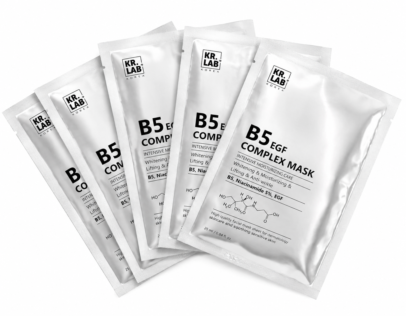m881 - m138 Mặt nạ B5 Kr.Lab cấp ẩm phục hồi dưỡng trắng EGF complex Mask B5 niacinamide EG