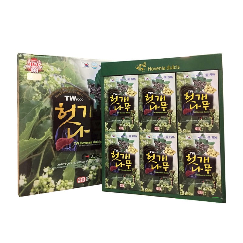 q787 Nước bổ gan Hovenia Dulcis Hàn Quốc hộp 30 gói * 70ml ( 2029 )