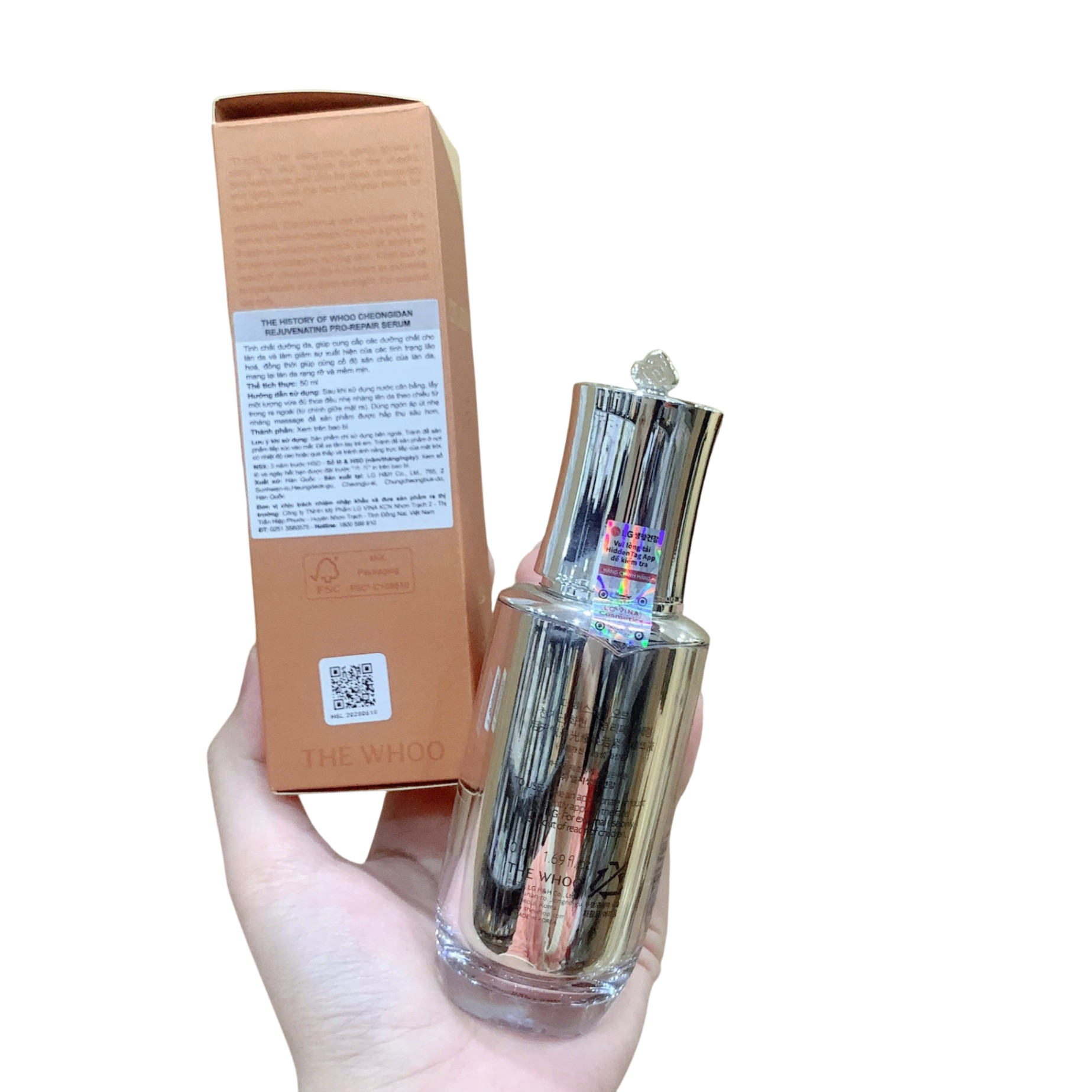 q907 (MẪU MỚI)Tinh Chất Phục Hồi Da Whoo Cheongidan Rejuvenating Pro Repair Serum 50ml (5/2028 )
