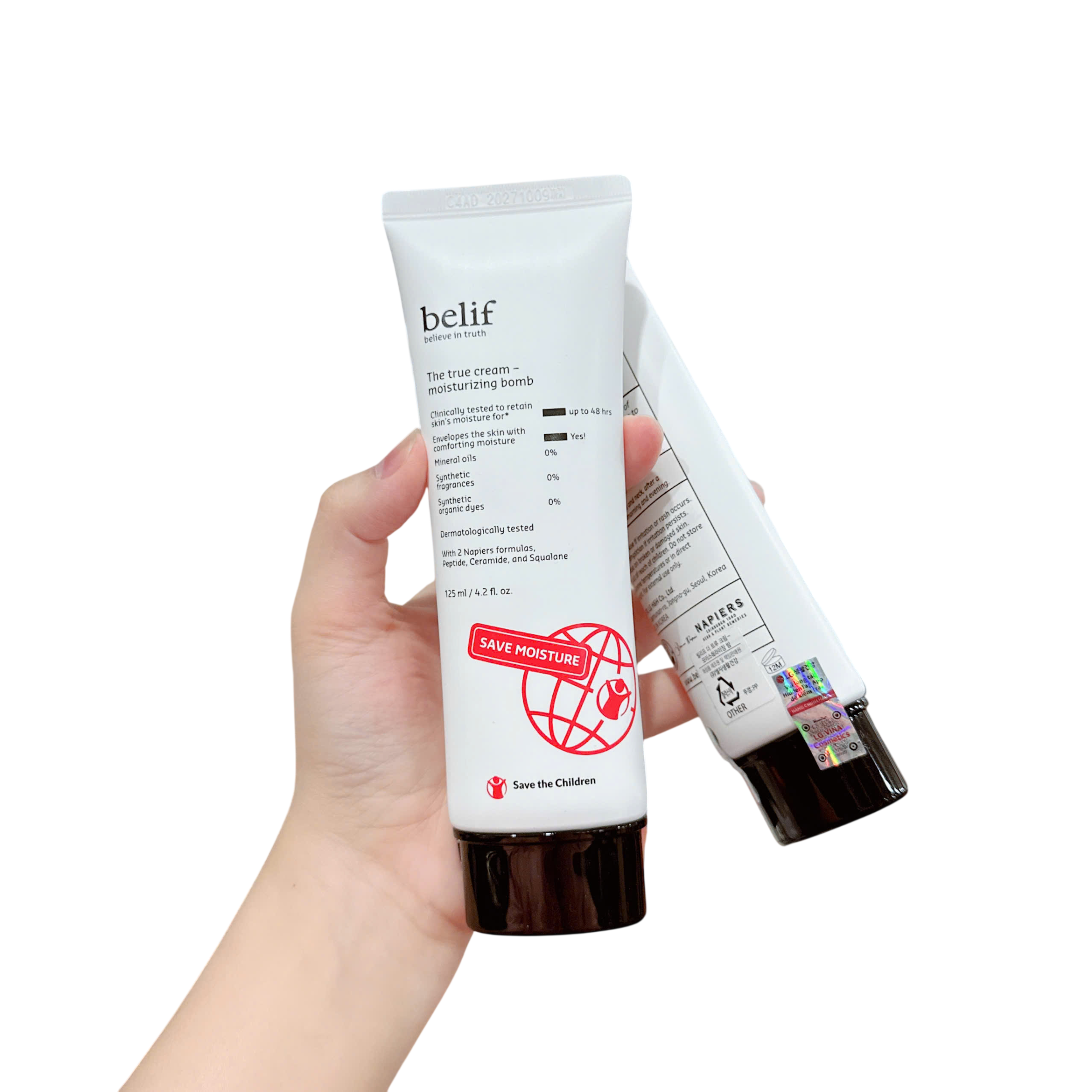 q945 ( tách set ) Kem Belif The True Cream Moisturizing Bomb 125ml(10/2027)