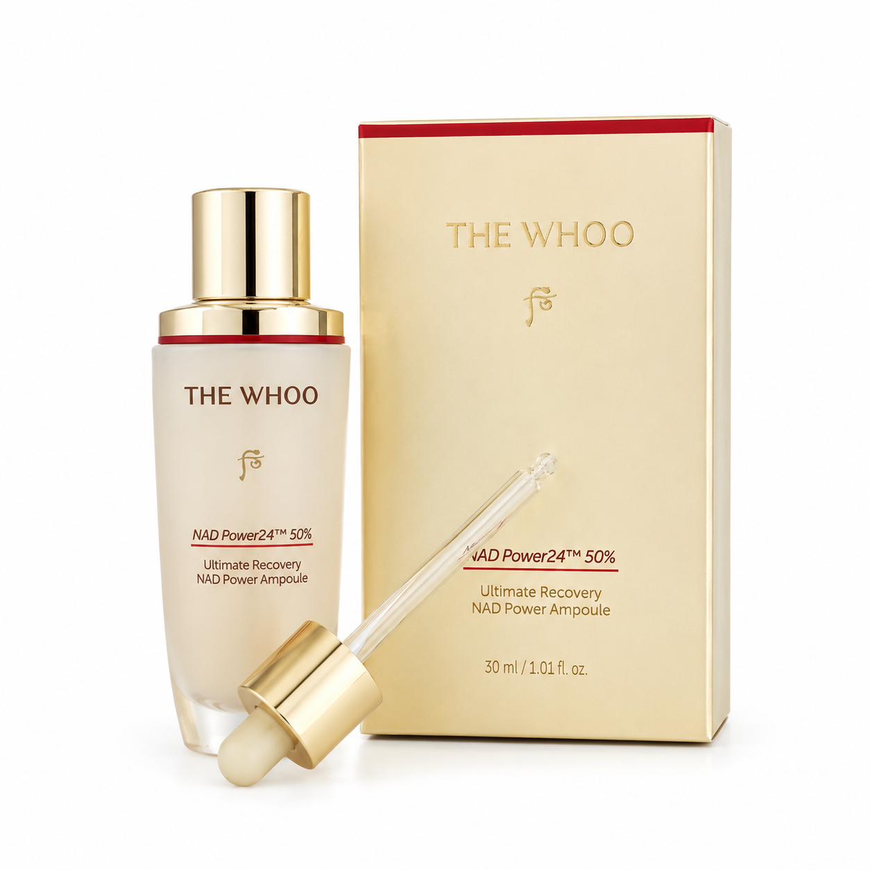 q973 (có vỏ) Huyết thanh Whoo Bichup Ultimate Recovery NAD Power Ampoule 30ml ( 9/2028 )