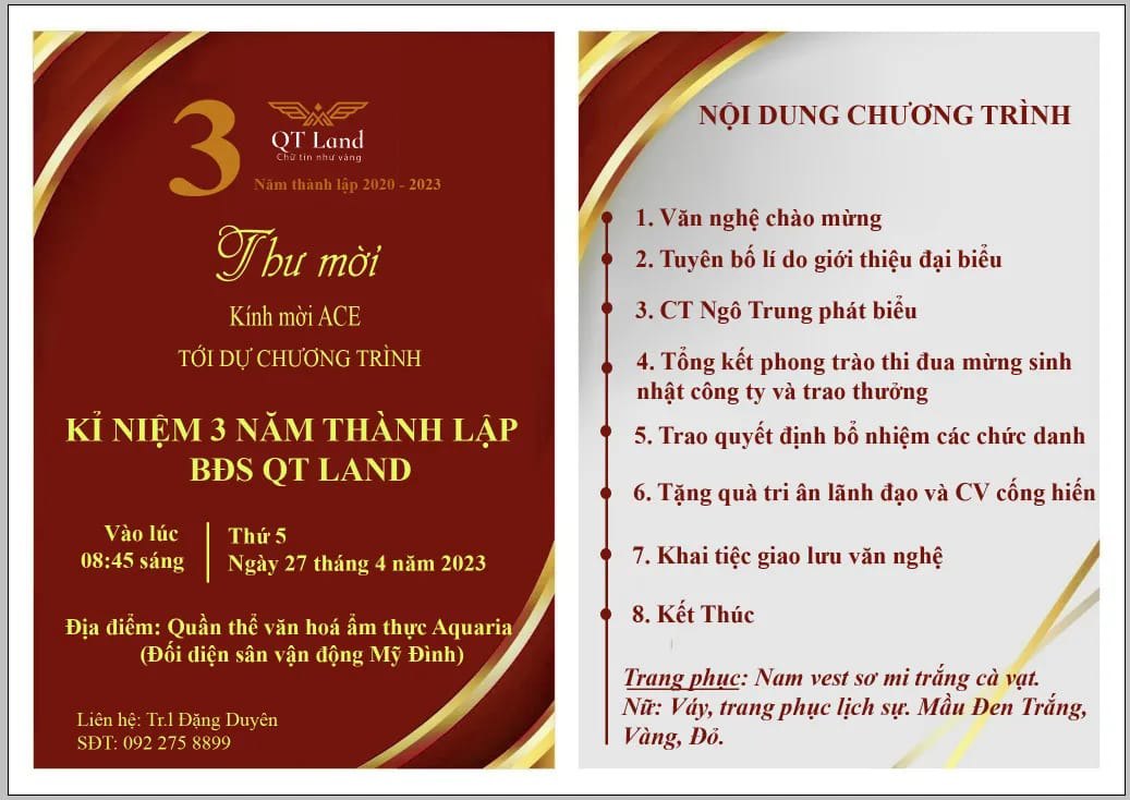 QTLAND - 3 NĂM 1 CHẶNG ĐƯỜNG