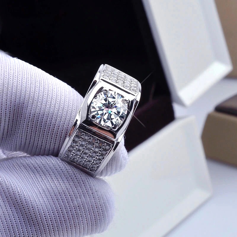 Nhẫn mạ bạc S925 zircon đính đá