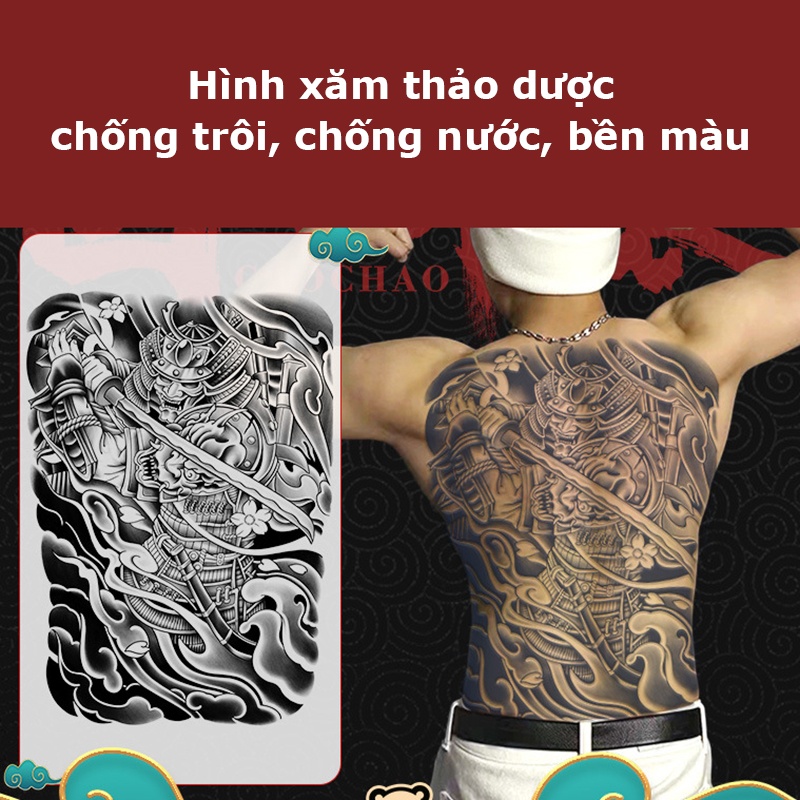 Hình xăm thảo dược Full lưng - BD-023