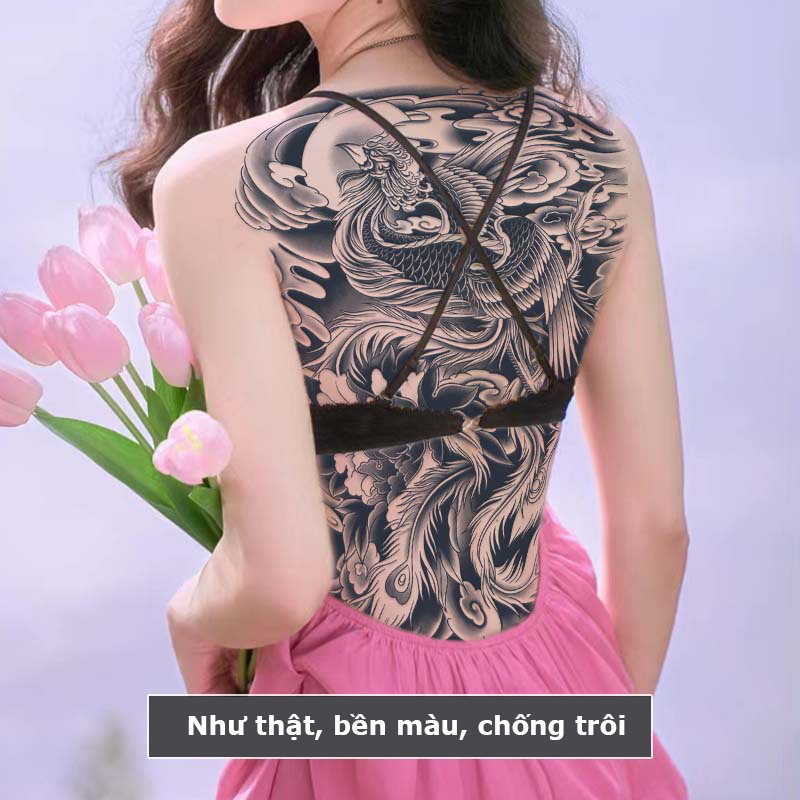 Hình xăm thảo dược Full lưng - BD-016