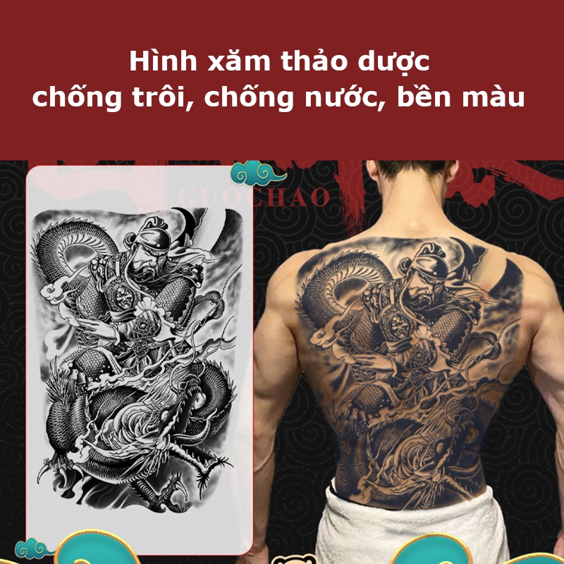 Hình xăm thảo dược Full lưng - BD-025