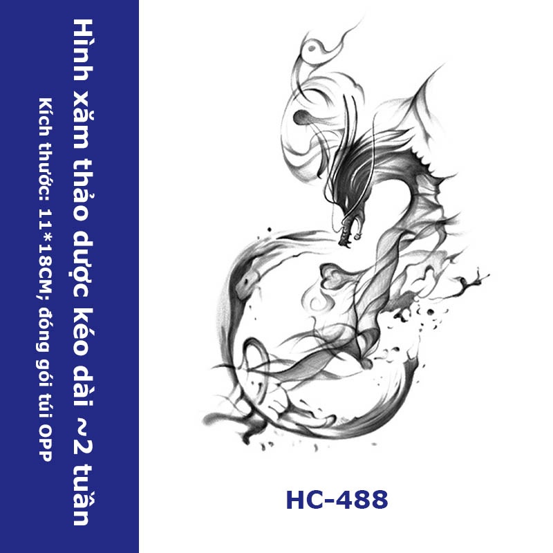 Hình xăm rồng HC-488