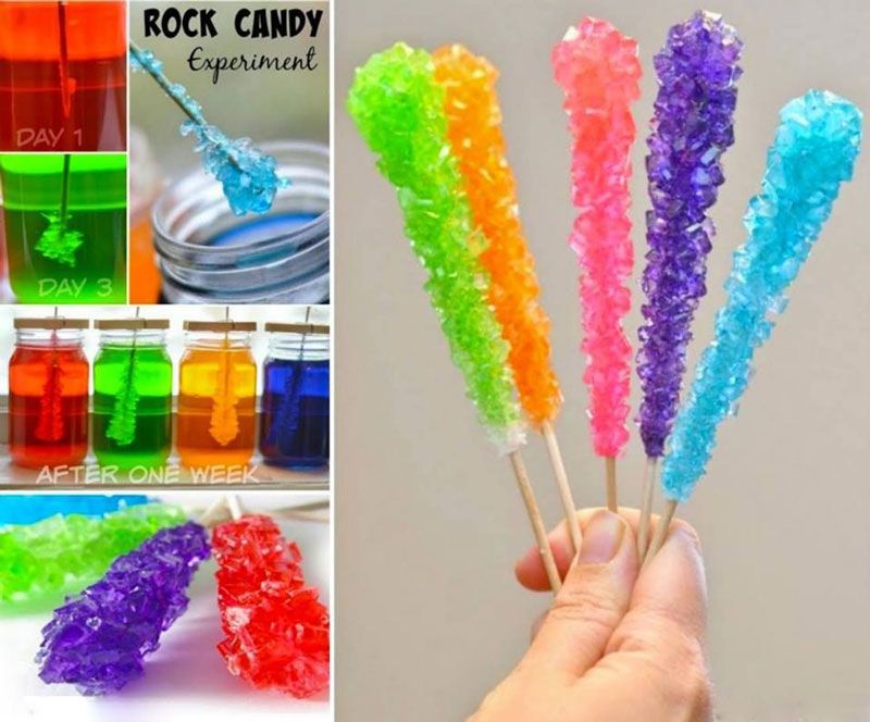 cách làm kẹo que make rock candy