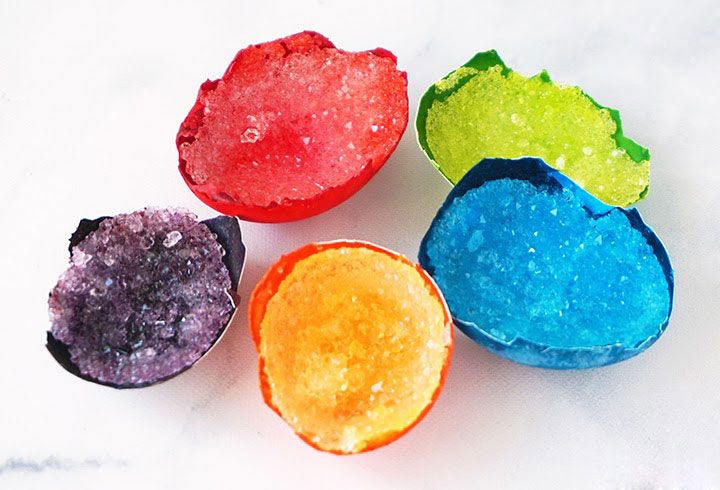 thí nghiệm làm tinh thể Make Crystal Geodes