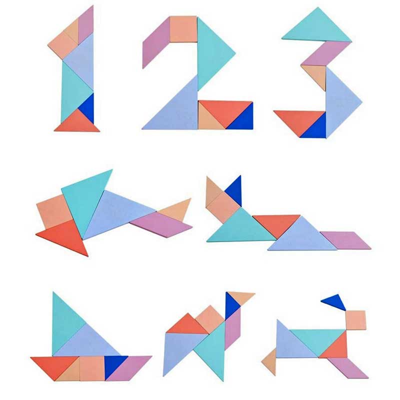 TRÒ CHƠI GIẢI ĐỐ XẾP HÌNH TRÍ TUỆ TANGRAM 4 TRONG 1