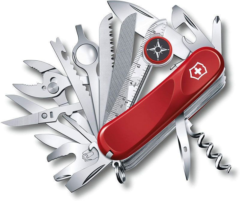 DAO XẾP ĐA NĂNG CHÍNH HÃNG VICTORINOX 31 CHỨC NĂNG ( VICTORINOX SWISS ARMY MULTI-TOOL, EVOLUTION S54 TOOLCHEST PLUS POCKET KNIFE, RED , 85MM)